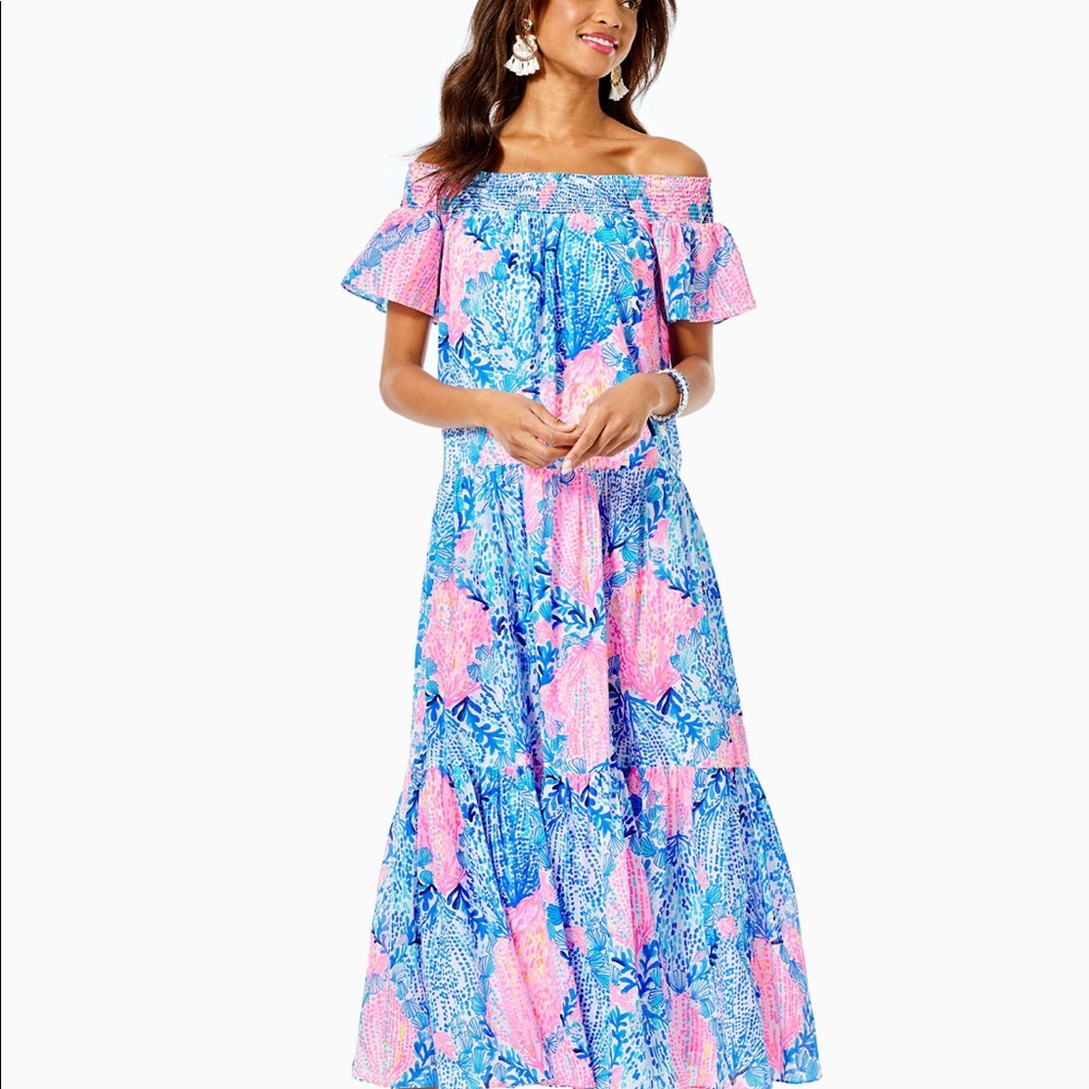 Dezi Off-The-Shoulder Maxi Dress